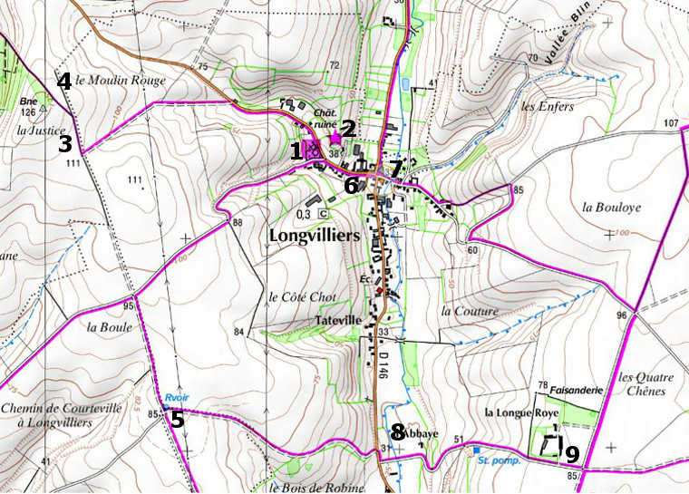 Plan Chemins Patrimoine Longvilliers